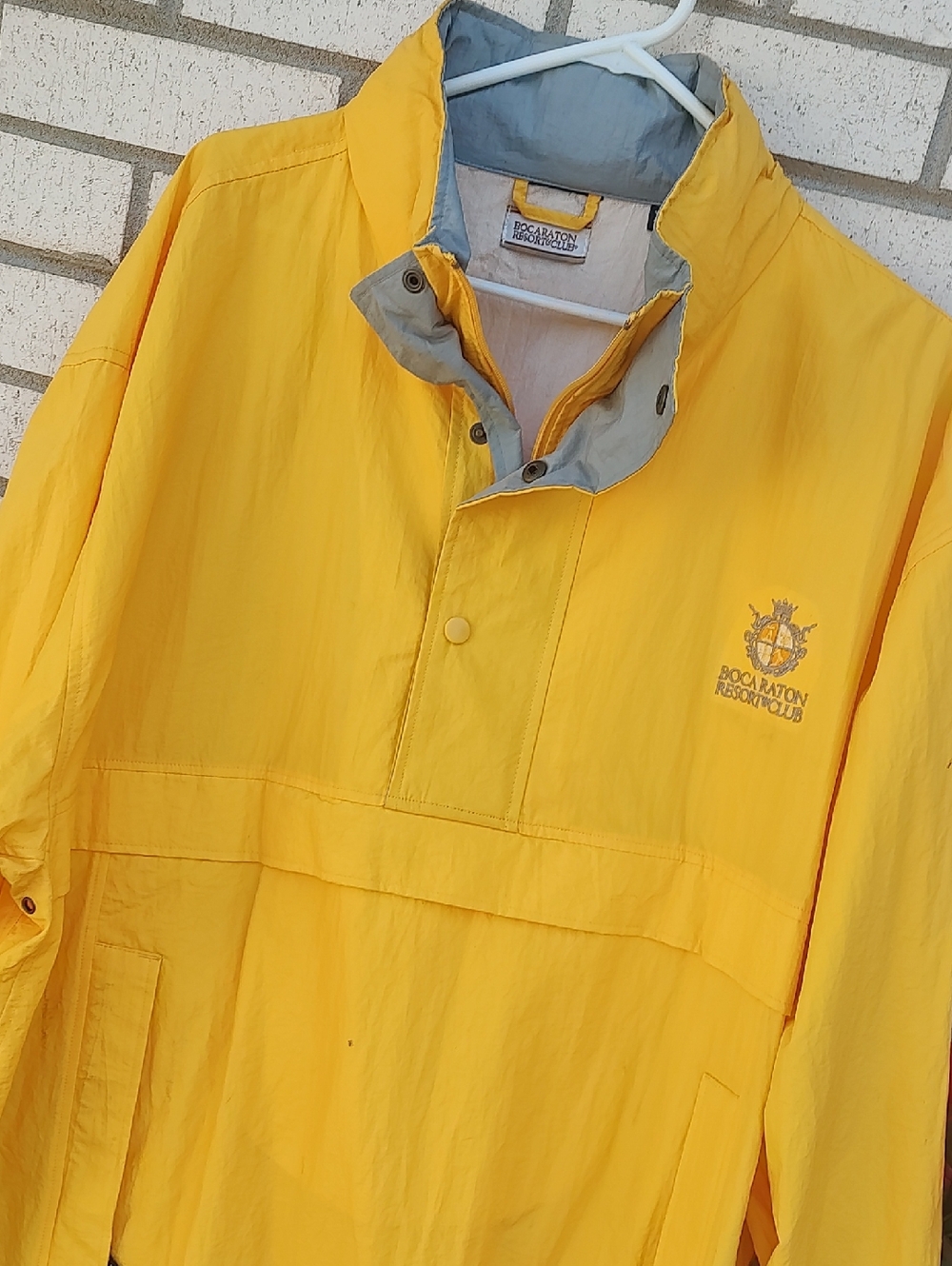 Yellow Pullover Windbreaker - Picture 6 of 10